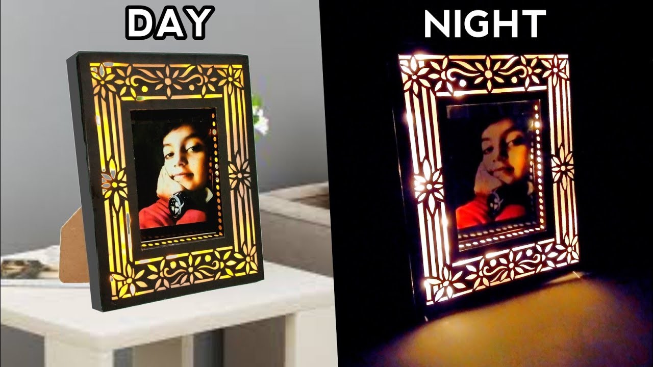 DIY Handmade Picture Frame with Light | Glow at Night and Stylish at Day | Step by Step