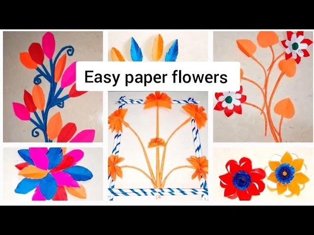 Diy Paper Craft idea ???????????? !! Paper flowers !! Diy Wall hanging