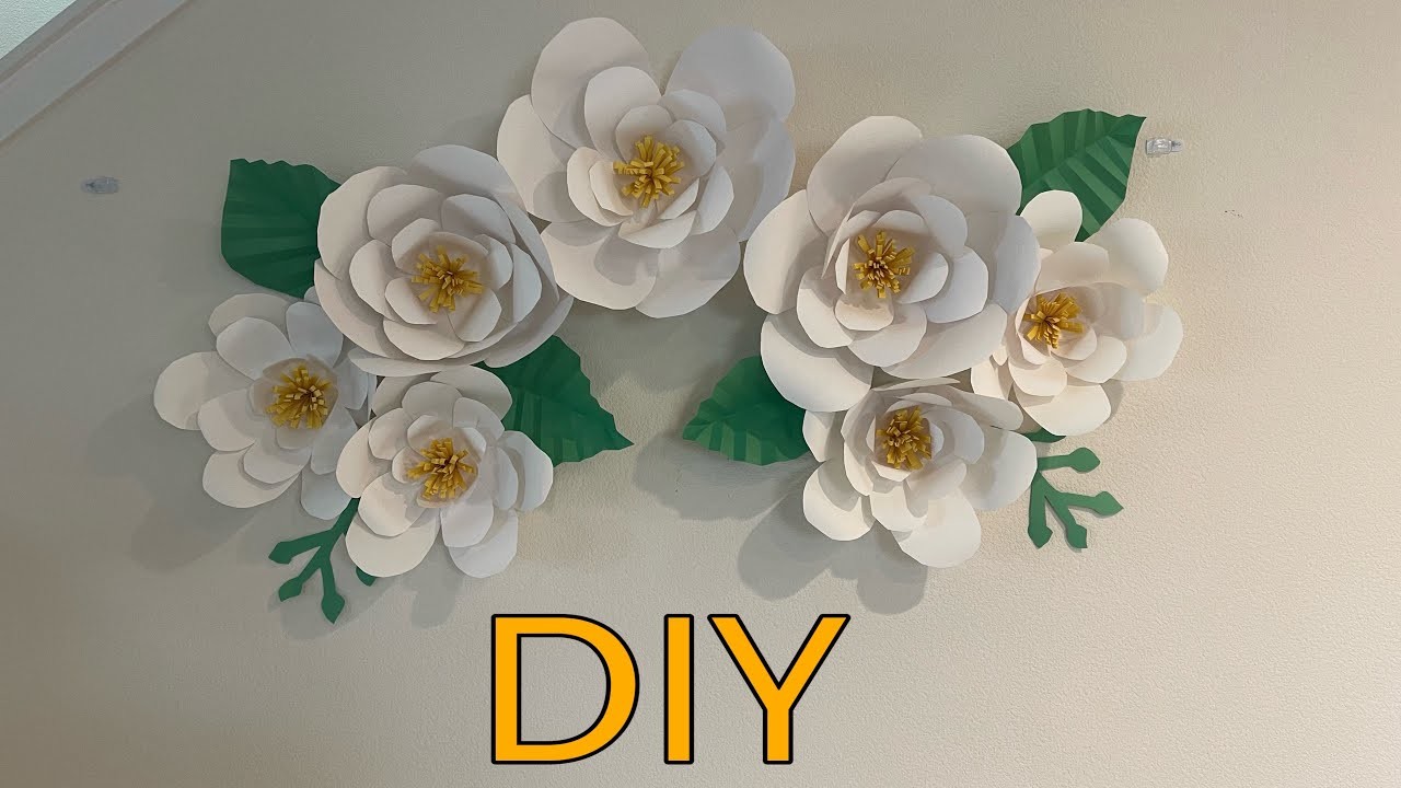 DIY paper flower wall EASY- flores de papel