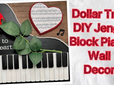 Dollar Tree ???? Jenga  Block Piano ???? Wall Decor