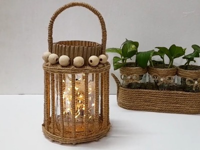 Easy ideas for decorating glass vases, make beautiful lanterns