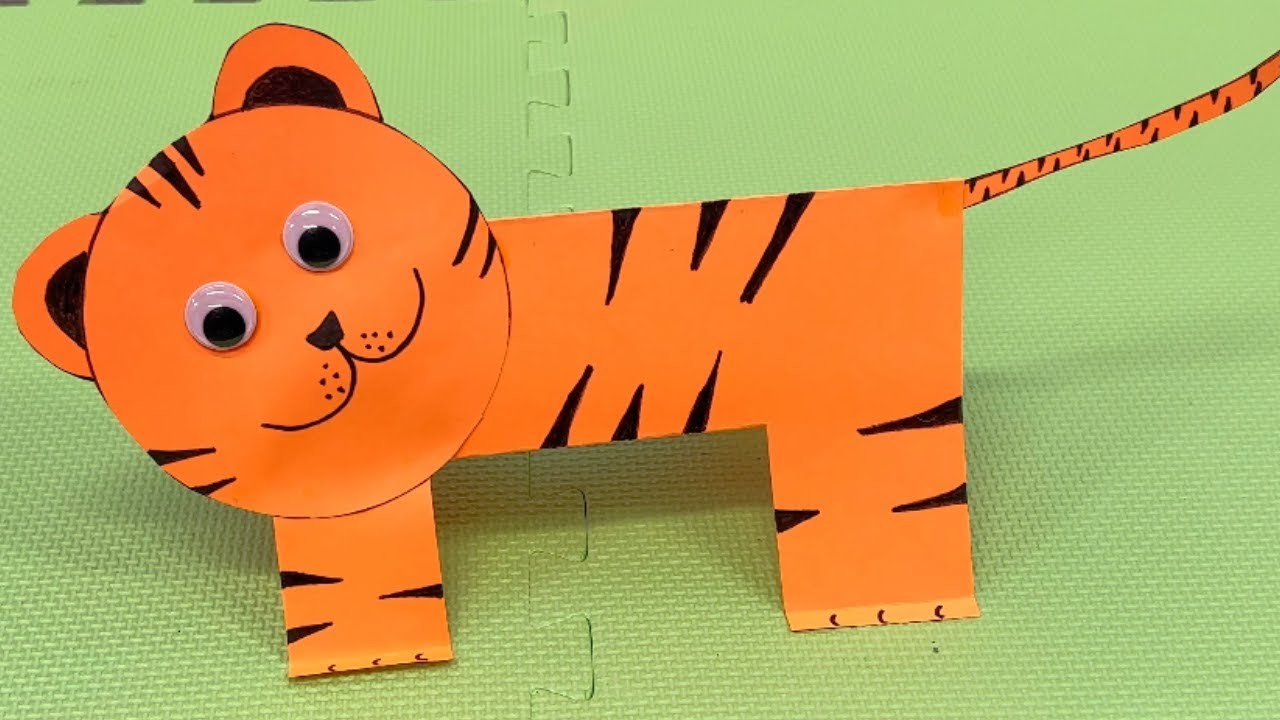 Easy Tiger Paper Craft for Kids