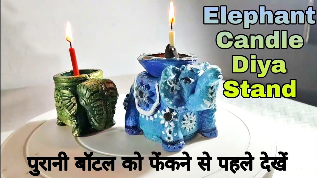 Elephant Diya Stand| Easy DIY| Home Decor Ideas| Candle Holder|