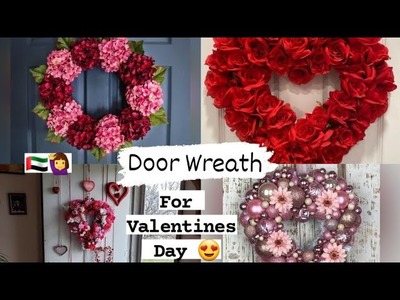 GORGEOUS VALENTINE WREATH IDEAS 2023||DOOR DECORATION||STYLISH WREATH ????