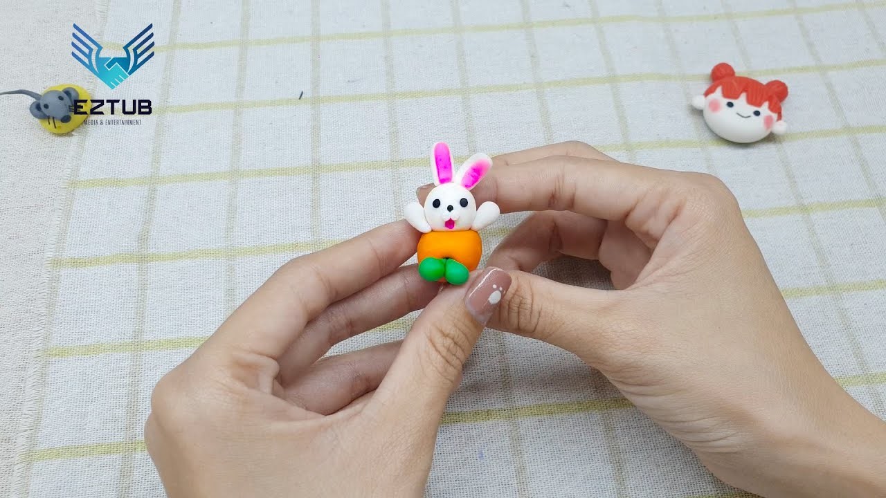How make a homemade clay mutant bunny | Evil mutant bunny from clay
