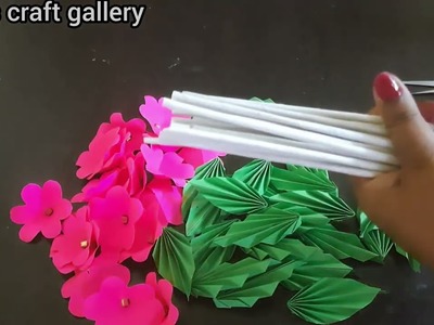 How to beautiful flowers.easy paper craft.home decorating tips.
