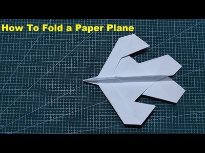 How To Fold a Paper Plane - Easy DIY Paper Airplane - How To Make Paper Plane