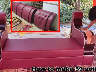 How to make 53.59 leather sofa set kaise banaya jata hai sofa measurement