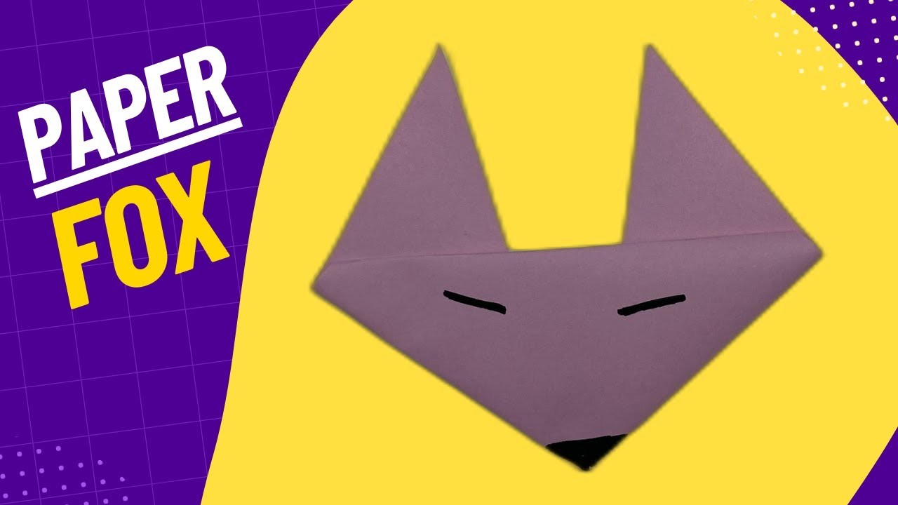 How to Make a Paper Fox - Easy Paper Craft