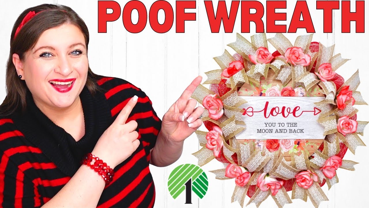 How to make a POOF Wreath using Dollar Tree Deco Mesh