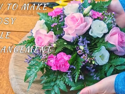 How To Make A Posy Flower Arrangement #howto #flowers #flowerarrangement