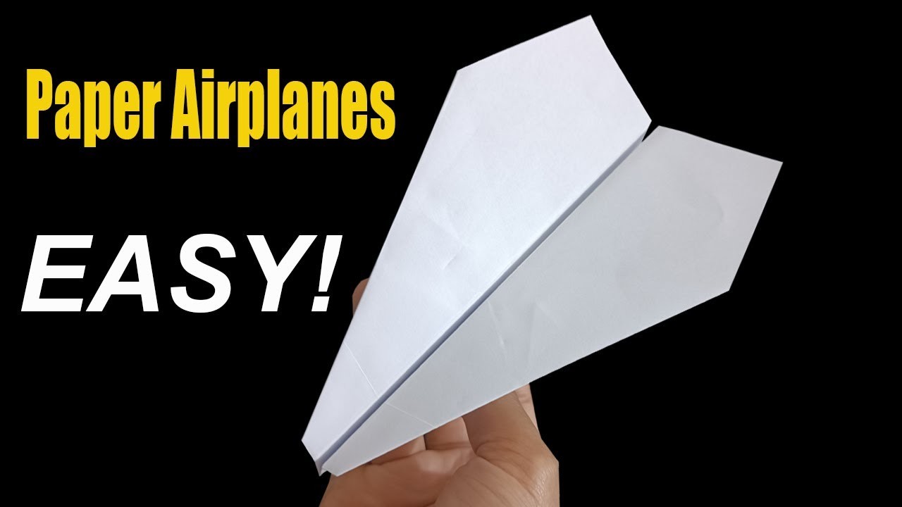 How To Make an EASY Paper Airplanes that FLY FAR