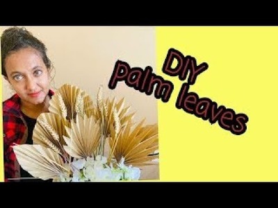 How to make DIY - Paper Palm Leaves - Boho Palm Leaves  - party Decor - DIY Room Decor