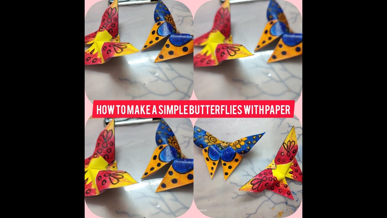 How to make origami butterflies | DIY crafts | Easy craft |