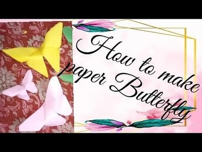 How to make Origami paper butterflies | Easy craft | DIY crafts #FunwithNafeesa