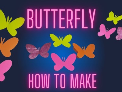 How to make paper butterfly. butterfly kese banayein.Paper craft