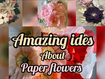How to make Realistic Easy Paper Flowers | DIY Paper Craft Flower | Rose flower making
