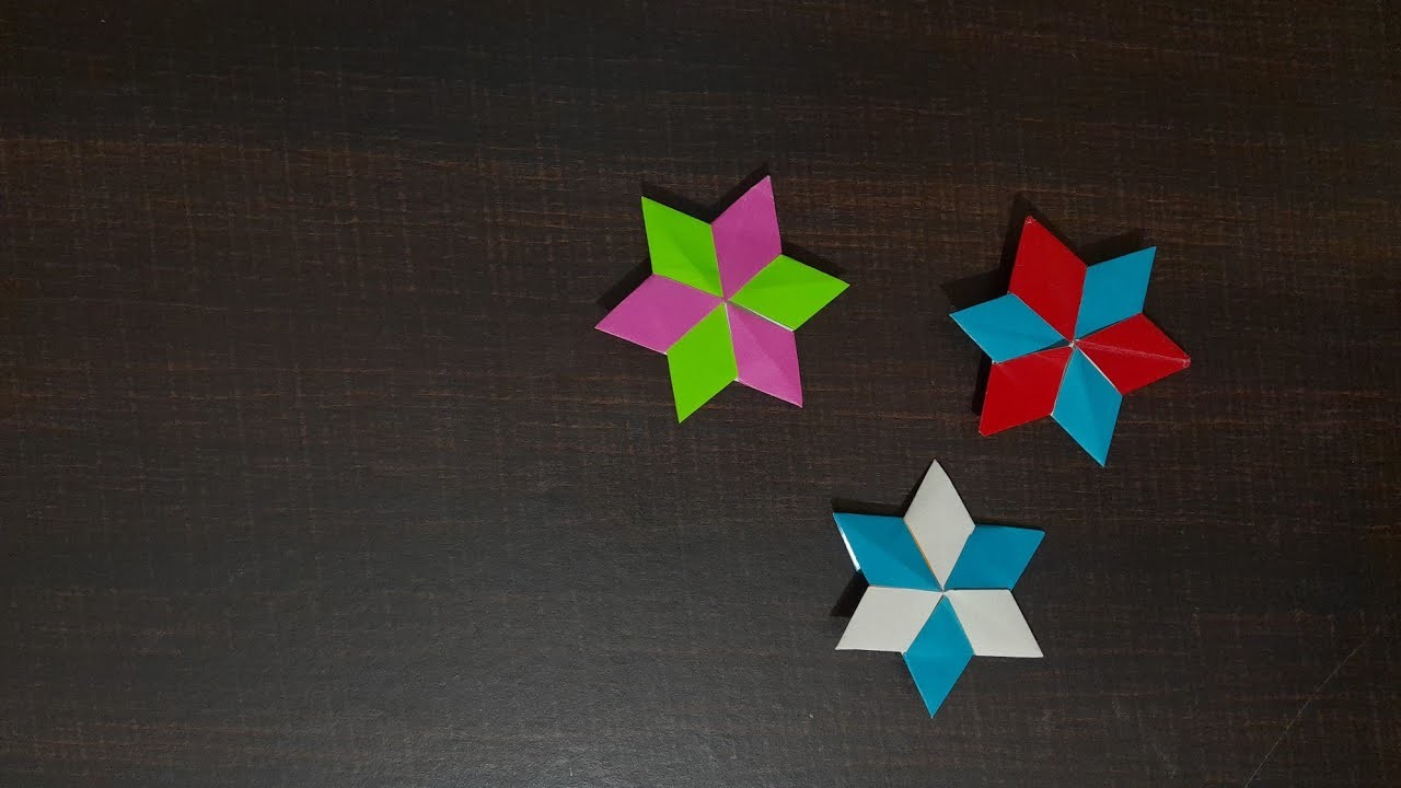 How to make simple & easy paper star video tutorials. DIY Paper Craft Ideas  @howtocraft2022