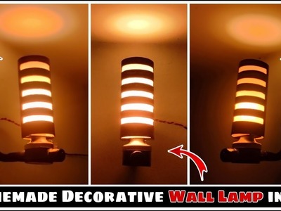 ????Modern Lighting Ideas From PVC Pipe | Simple Wall Lamp | Diy Crafts | Diy Bedroom Night Lamp Making