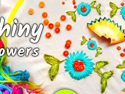 Only few people can able to make this shiny flower|diy craft.handicrafts