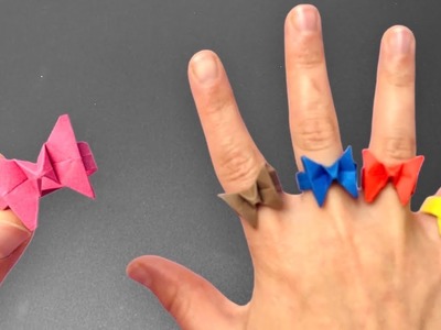 Origami Paper Butterfly Ring | DIY Paper Ring | How to Make Paper Ring