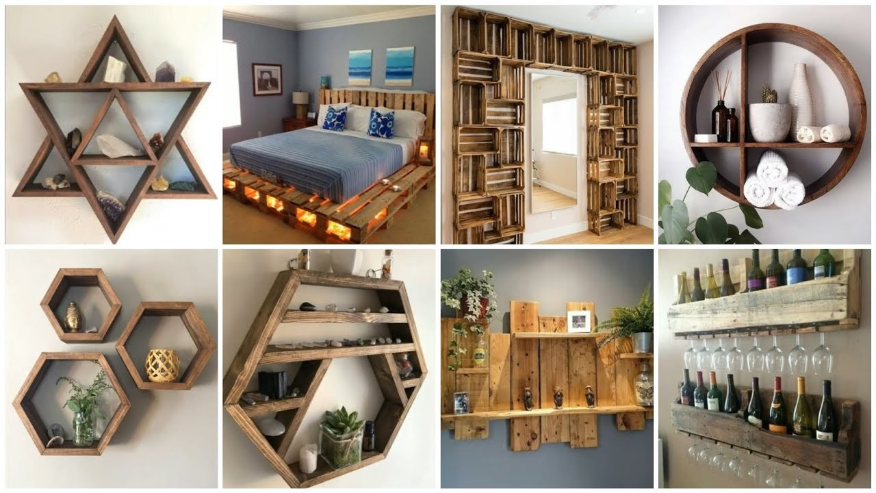 Pallet furniture best for home decor wal shelf design ideas.