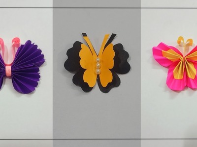 Paper butterfly. 3 easy paper butterfly.butterfly paper craft