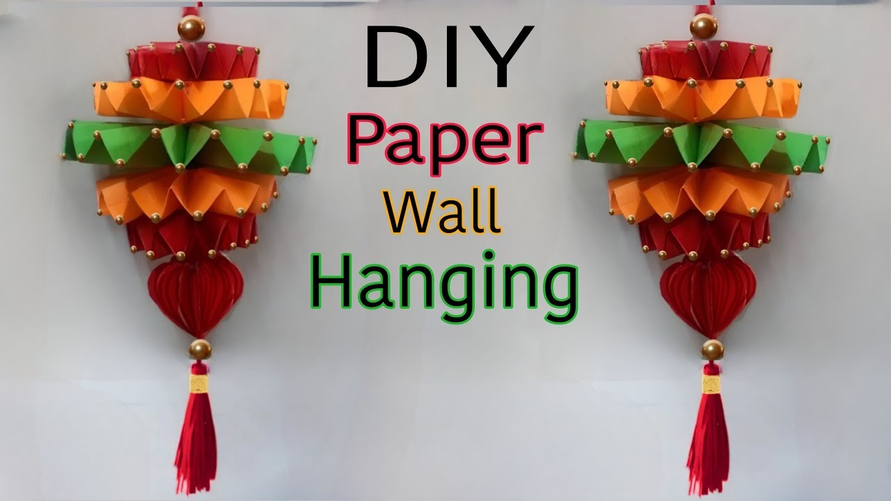 Paper Flower | Wall Hanging Craft Ideas | Home Decorating Ideas | Paper Craft | Craft Ideas