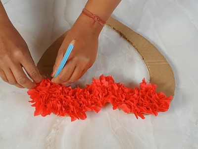 Paper heart wall hanging. Diy.Home decor idea. Paper craft.
