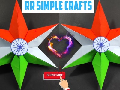 Republic Day Special Star Decoration Ideas @rrsimplecrafts9811