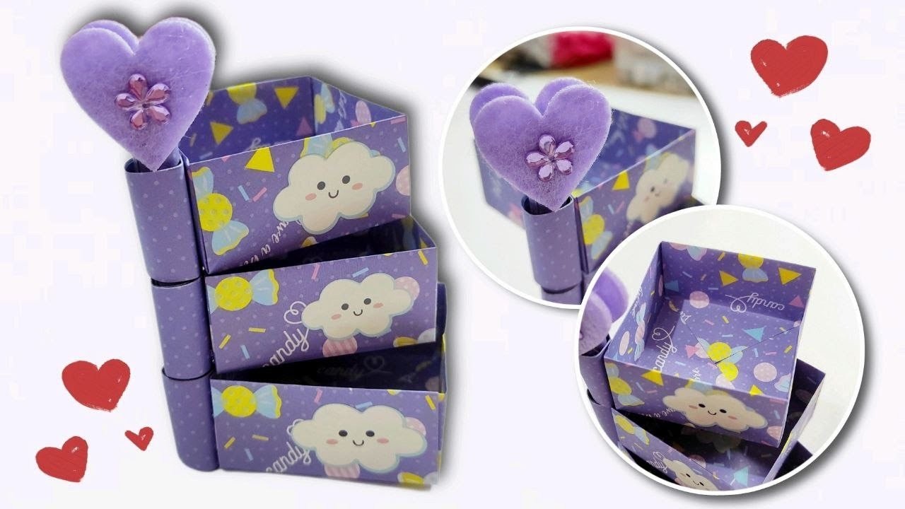 DIY #314 | Cute Origami 3-Layer Storage Box ❤