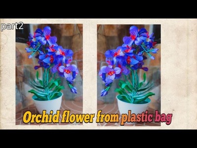 DIY Cara Membuat Bunga Anggrek Dari Plastik Kresek.How to Make Orchid Flower from Plastic bag part2