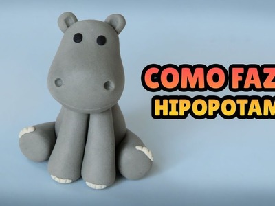 Diy how to make BABY HIPPO - Easy Polymer Clay, Play doh, Fondant Tutorial DIY