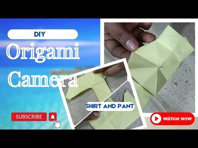 DIY ORIGAMI CAMERA | SHIRT AND PANT WITH PAPER