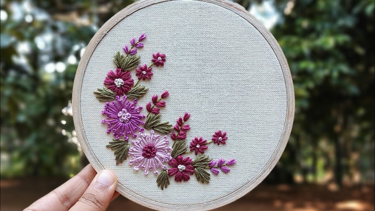 Embroidery Hoop Art for Beginners. Hand Embroidery tutorial with Free Pattern ❤️ Gossamer