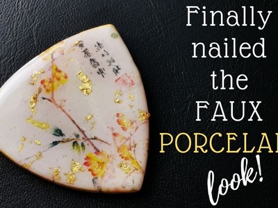Finally nailed the FAUX porcelain look (Asian-inspired polymer clay tutorial SERIES)#polymerclay