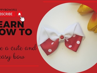 Gorgeous and easy hair bow???????????? How to make a ribbon hair bow