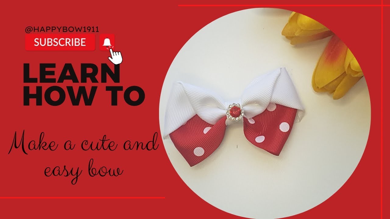 Gorgeous and easy hair bow???????????? How to make a ribbon hair bow