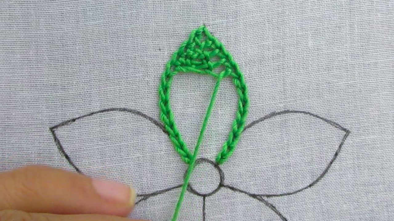 Hand Embroidery Flower New Needle work Embroidery Flower Tutorial