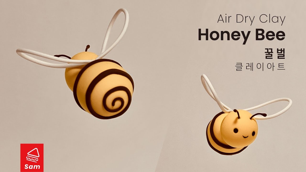 Honey Bee, soft polymer clay tutorial