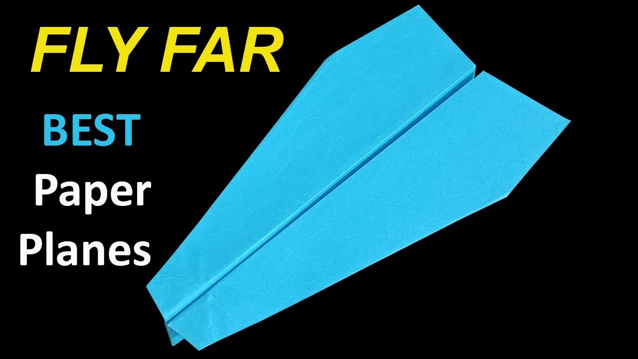 How To Fold Paper Airplane EASY for Longest Fly