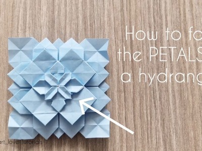 How To Fold The PETALS Of A Hydrangea | Origami | DIY | Papercraft