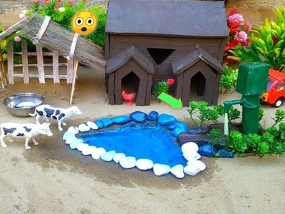 How to make a clay house with pool | clay house #clayhouse @amazingclayideas70