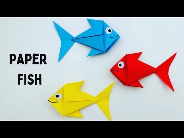 How to make a origami paper fish,