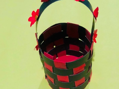 How to make a paper basket DIY- origami paper handmade basket