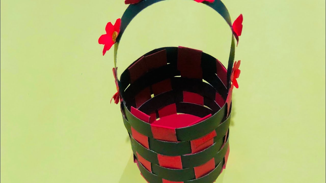 How to make a paper basket DIY- origami paper handmade basket