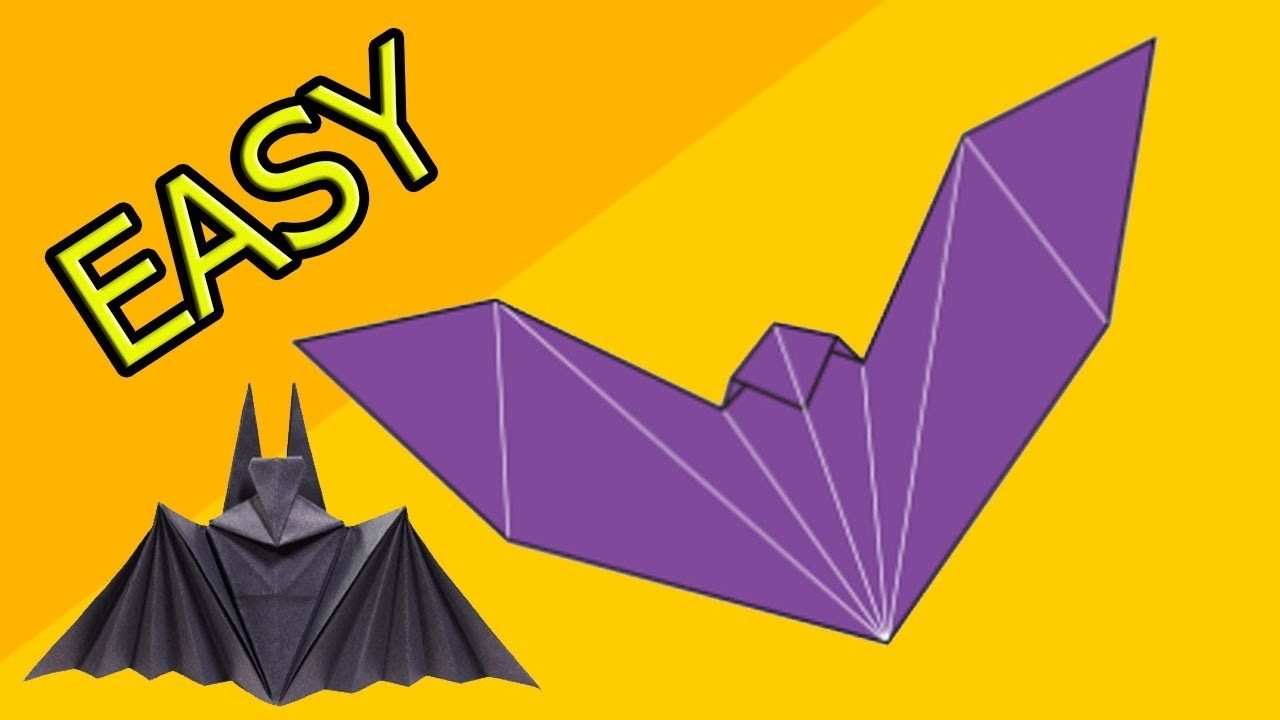 How To Make a Paper Bat | Origami Bat Airplane