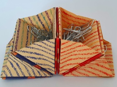 How to Make a Paper holder | organizer box | #origami #origamitutorial #paperart #papercraft