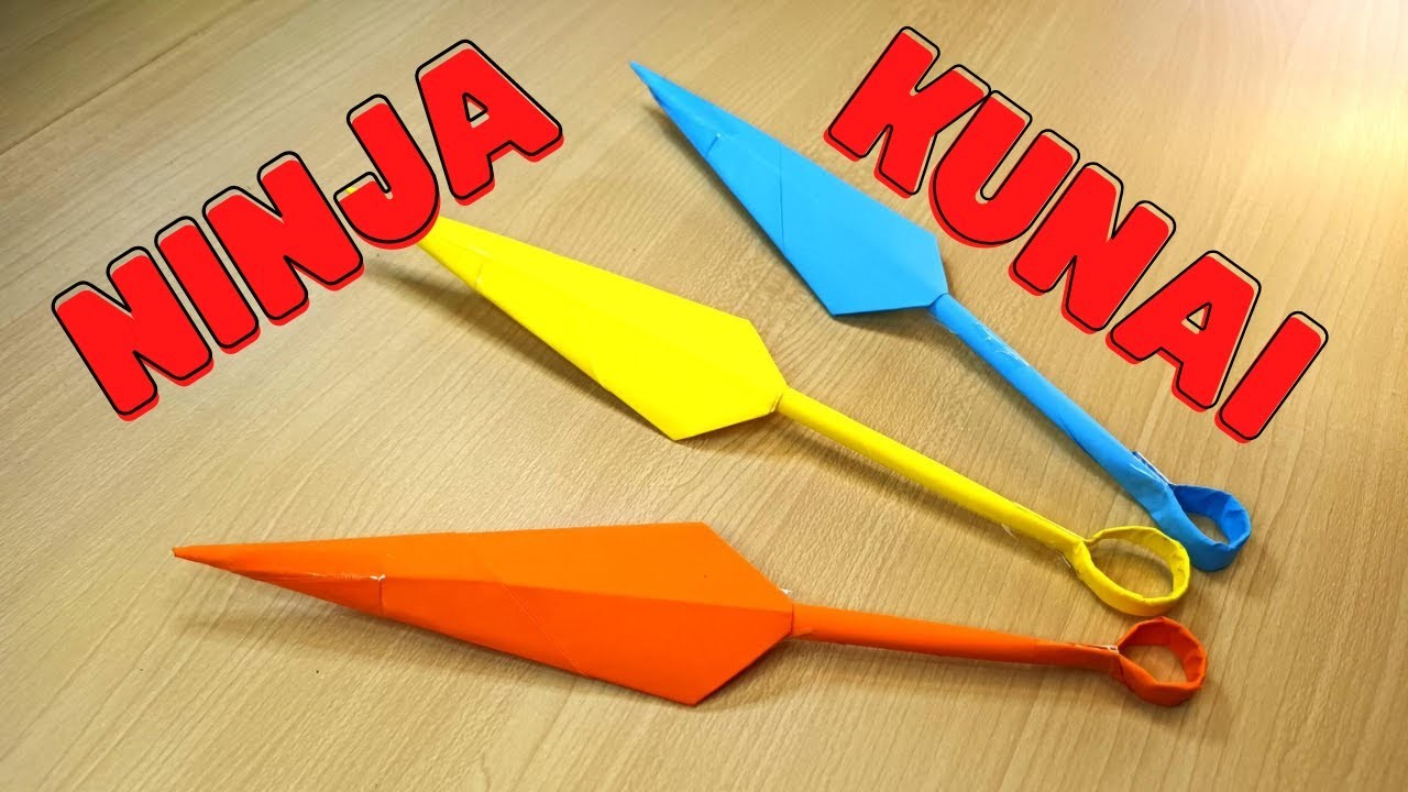 How To Make A Paper Ninja Kunai - Origami