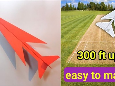 How to make biggest airplane, paper craft, paper origami, flying paper airplane, t toys 1 tutorial